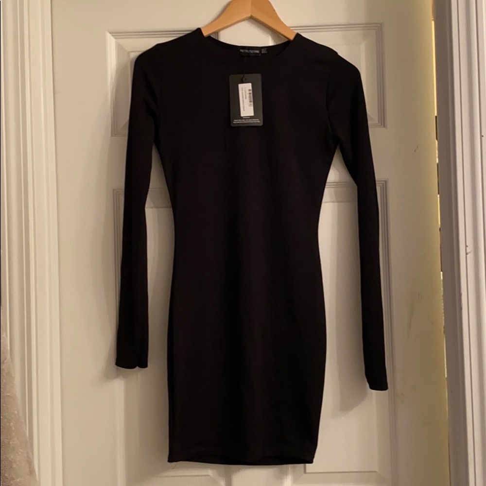 Black Long Sleeve Bodycon Dress